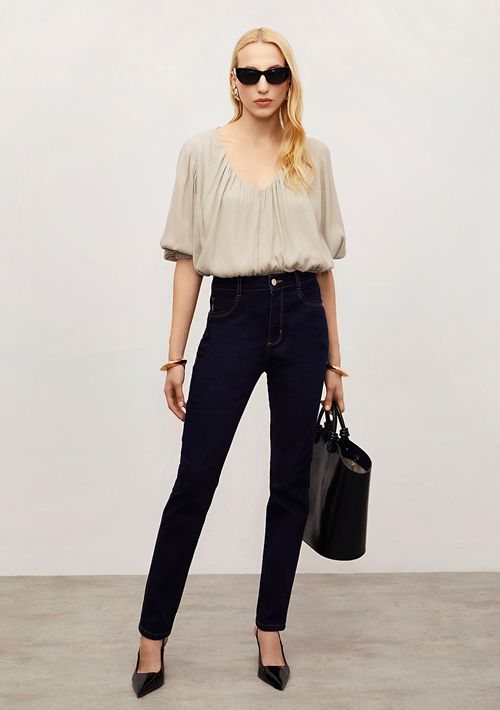 Calça Iódice Skinny Alta Azul