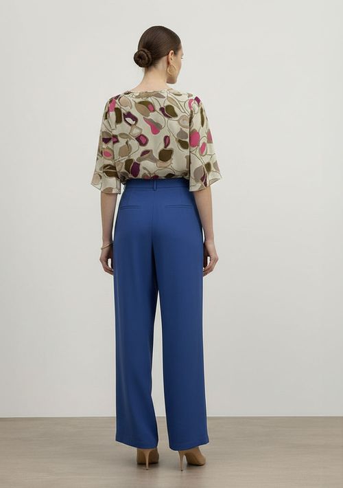 Blusa Solta Decote Careca Manga Curta Cropped Bege