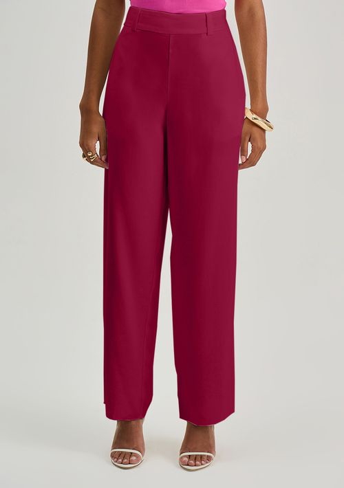 Calça Iódice Reta Alta Roxo
