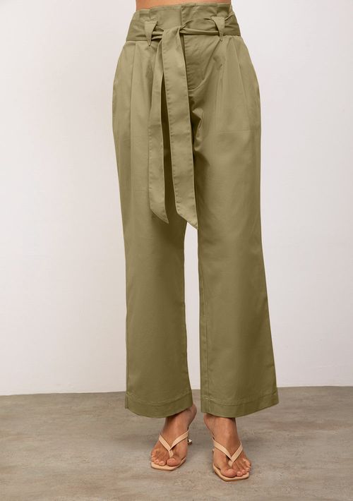 Calça Iódice Wide Alta Verde