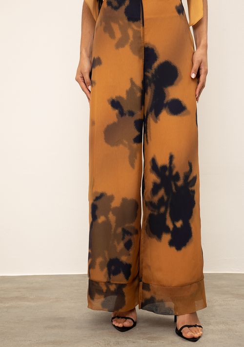 Calça Iódice Wide Alta Amarelo