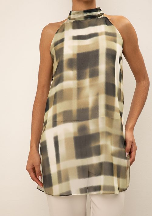 Regata Iódice Solta Gola Alta Padrão Bege