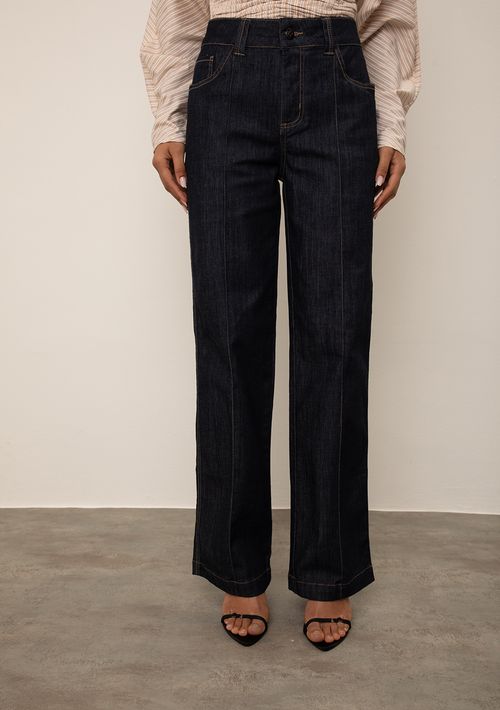 Calça Iódice Wide Média Azul