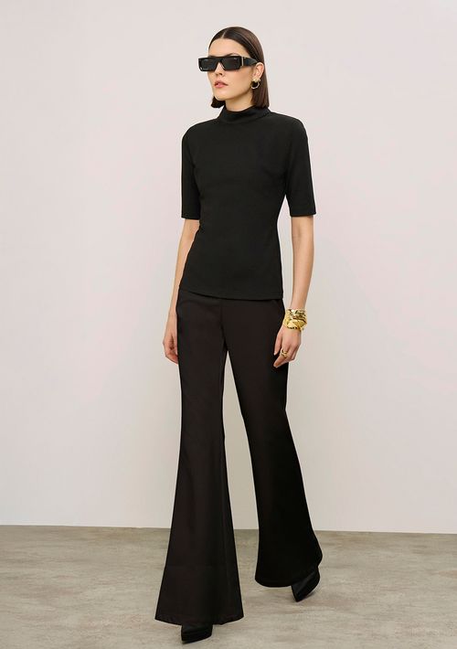Calça Iódice Flare Alta Preto